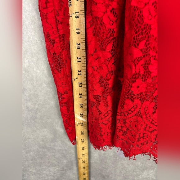 CACIQUE Lace Night Gown Red Sexy Dress Size 18/20 - Picture 9 of 9